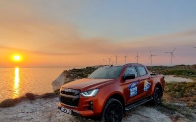 Isuzu D-Max Ege’de kuzeyden güneye rüzgârın rotası ile ilerliyor 