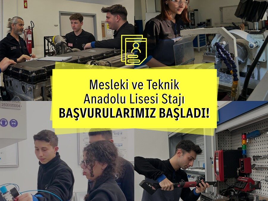 Mercedes-Benz Türk’te Mesleki ve Teknik Anadolu Lisesi Staj Başvuruları Başladı